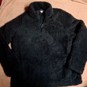 Wonder Nation Cozy Black Sherpa Pullover